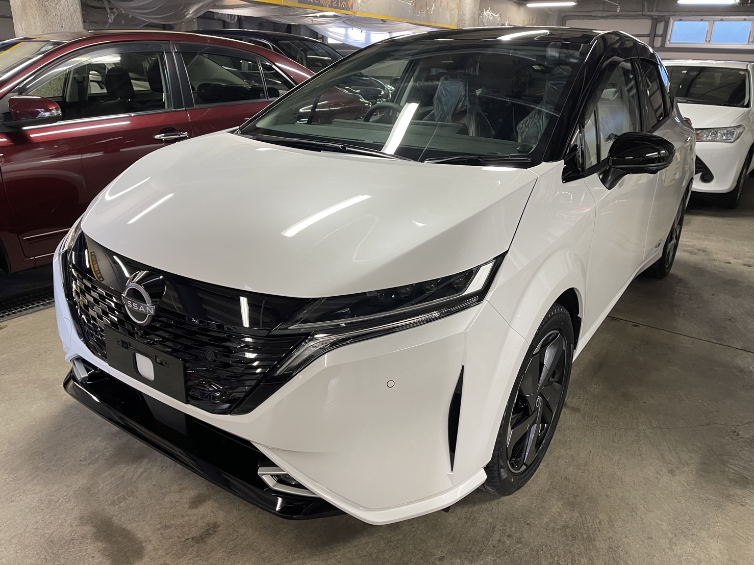 札幌で日産 オーラのアークバリアWとGPコート施工を行いました。