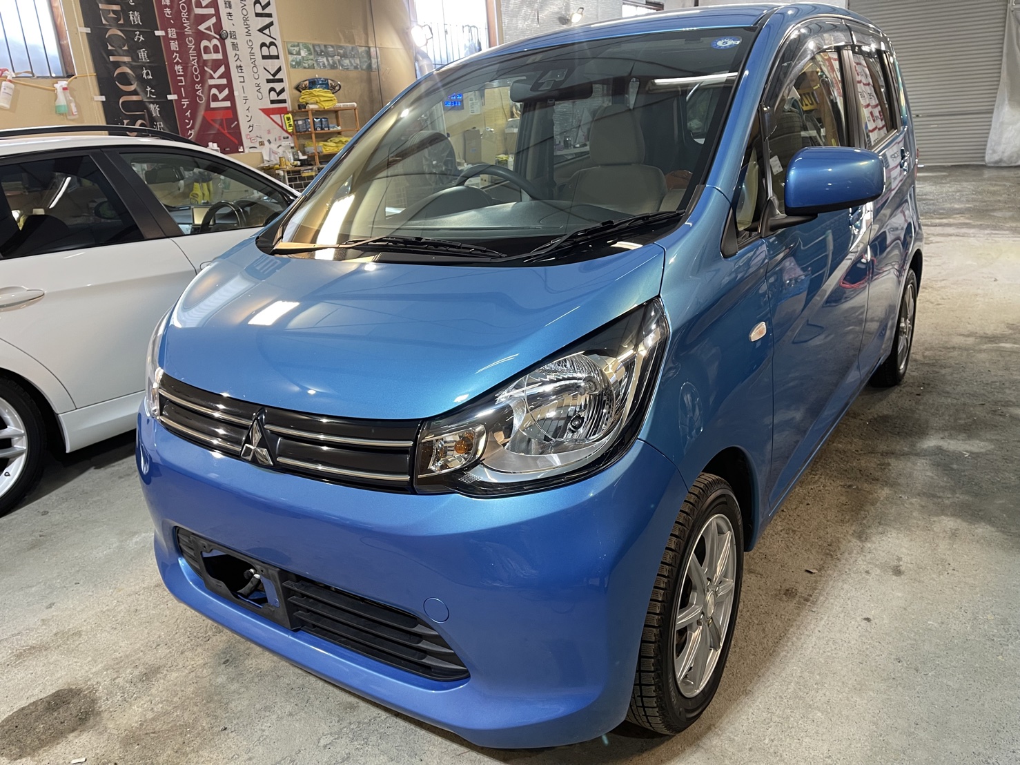 札幌で三菱 ekワゴンのポリマー施工を行いました。